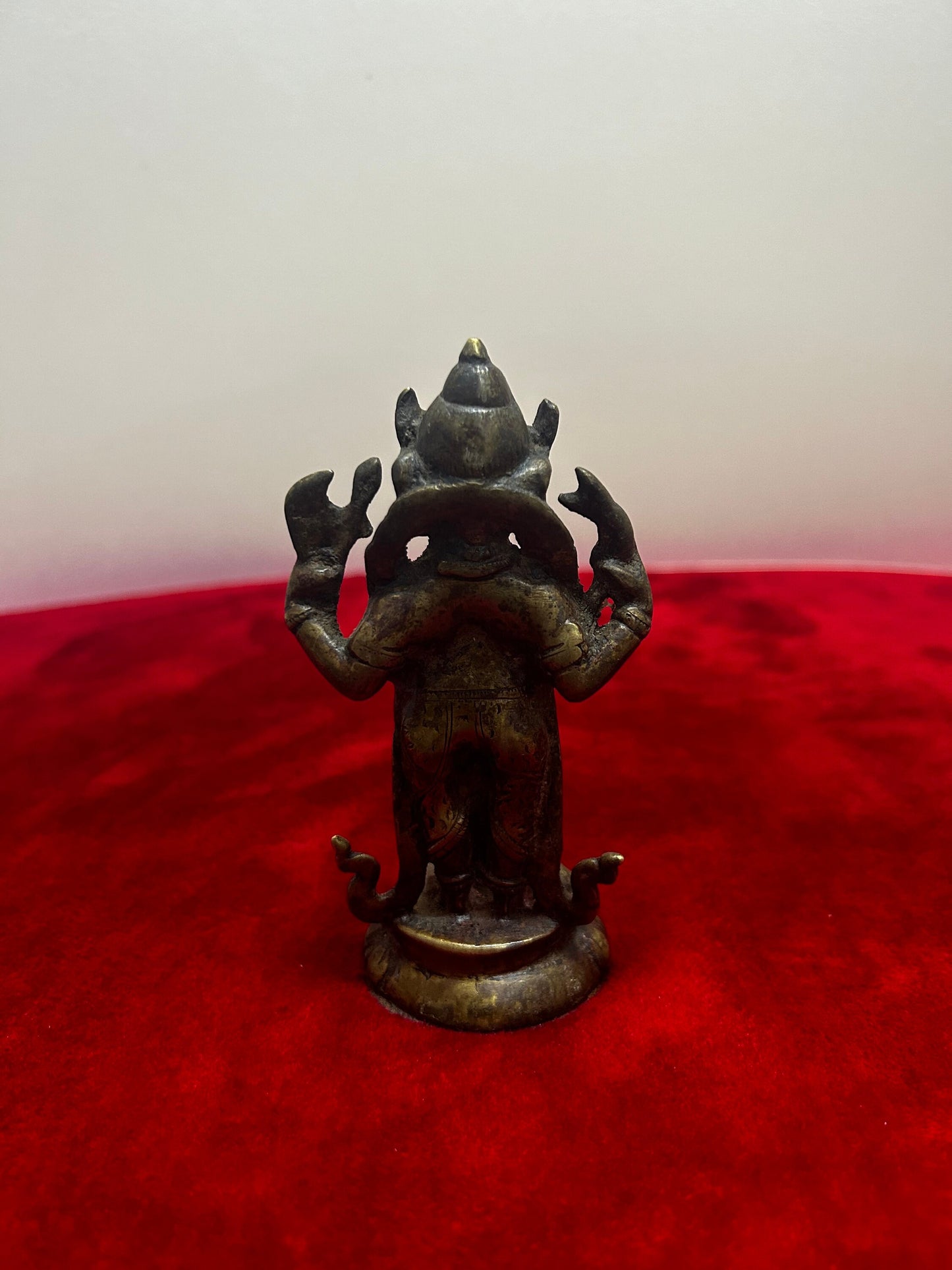 vintage bronze cast ganesha idol