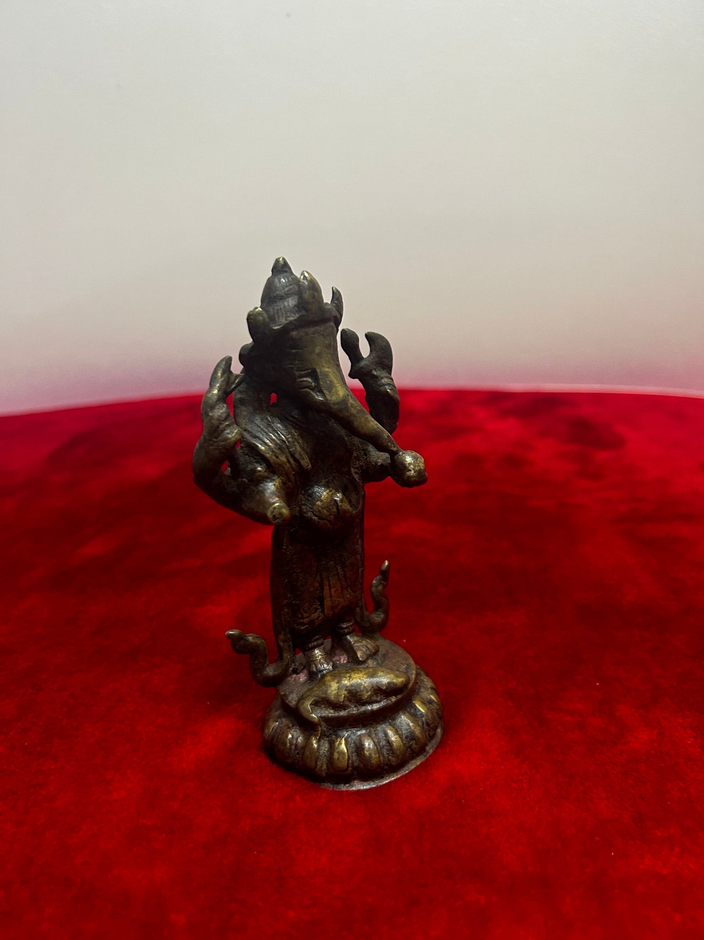 vintage bronze cast ganesha idol