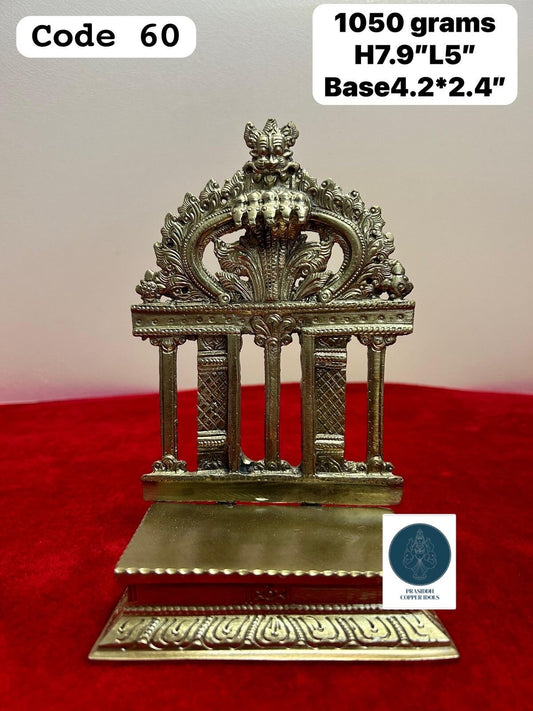 Prasiddh Copper Idols presents panchaloha handcrafted Peeta Prabhavali