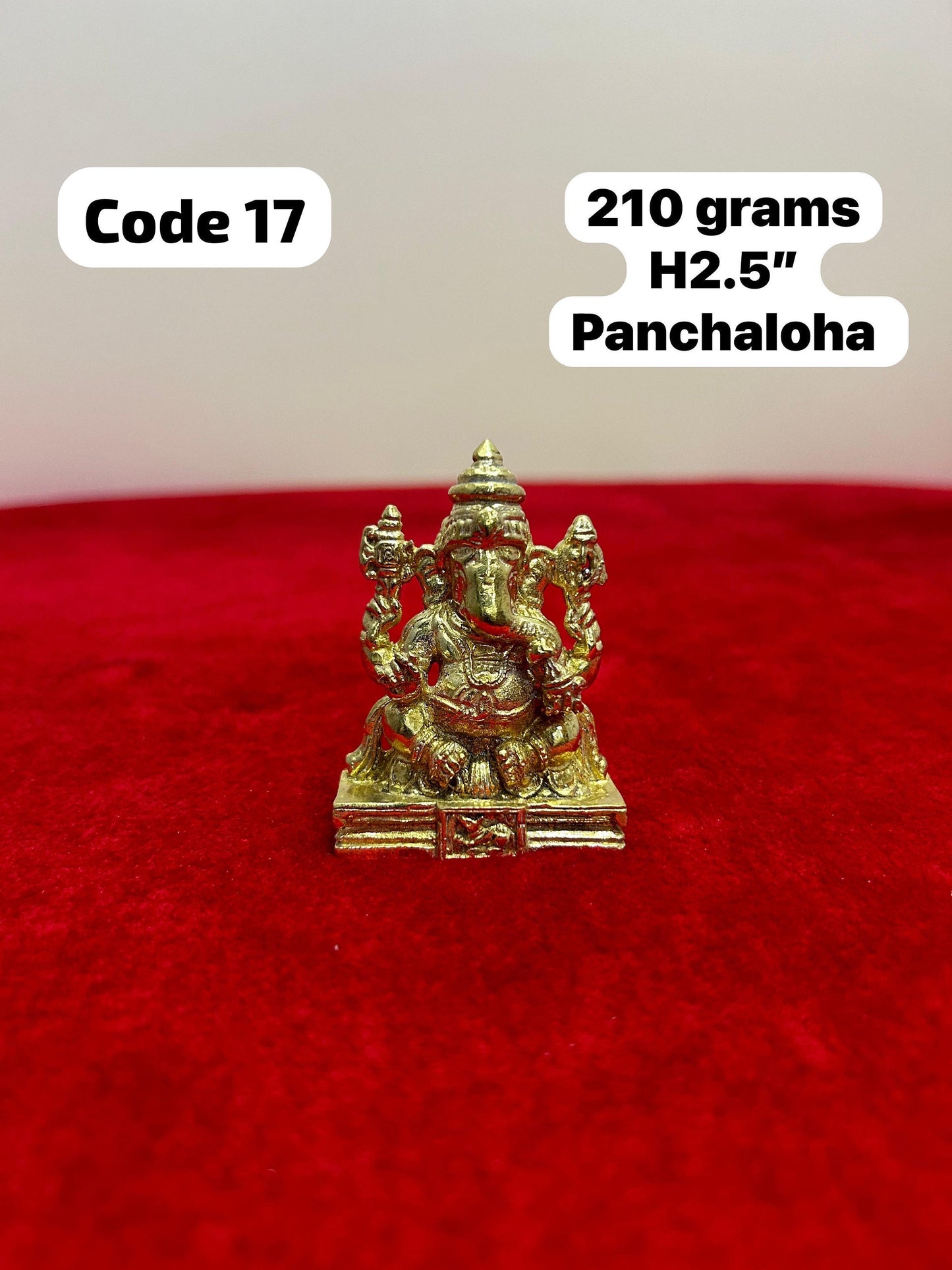 Prasiddh Copper Idols presents panchaloha idol of Vidya ganapathi ganesha