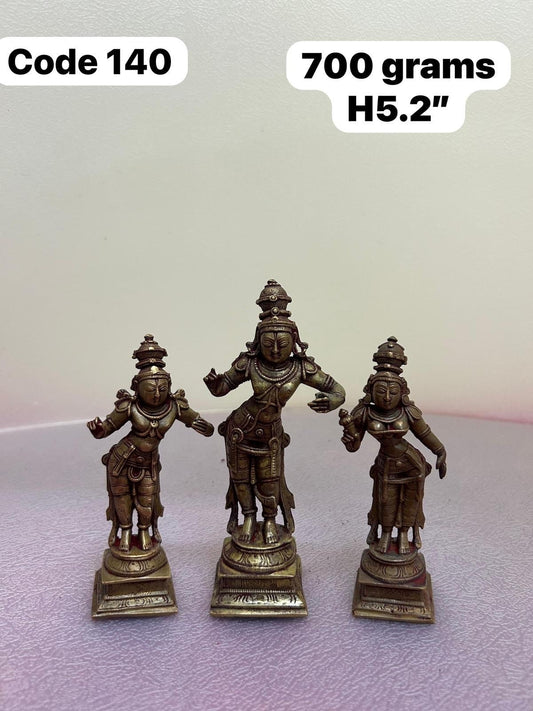 Museum Grade Replicas by Prasiddh Copper - Rama Sita Lakshmana