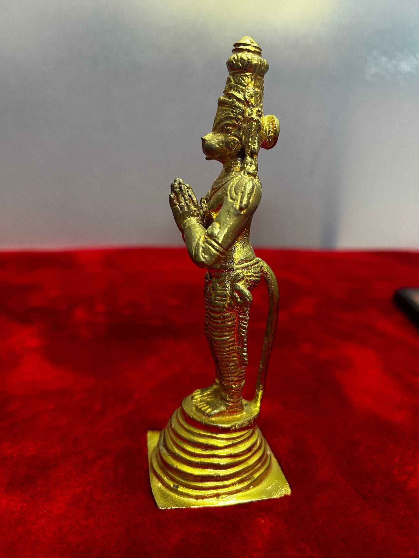 panchaloha made standing hanuman / anjayneya