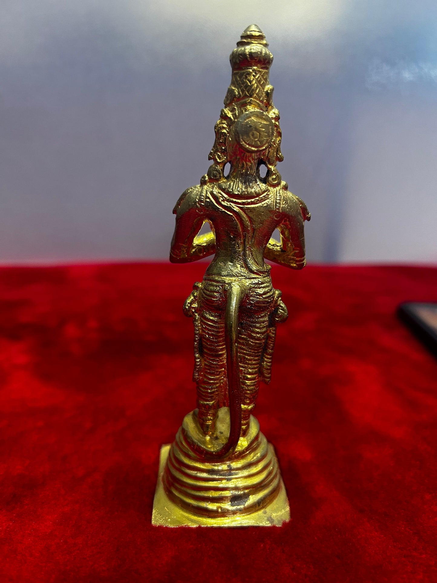 panchaloha made standing hanuman / anjayneya