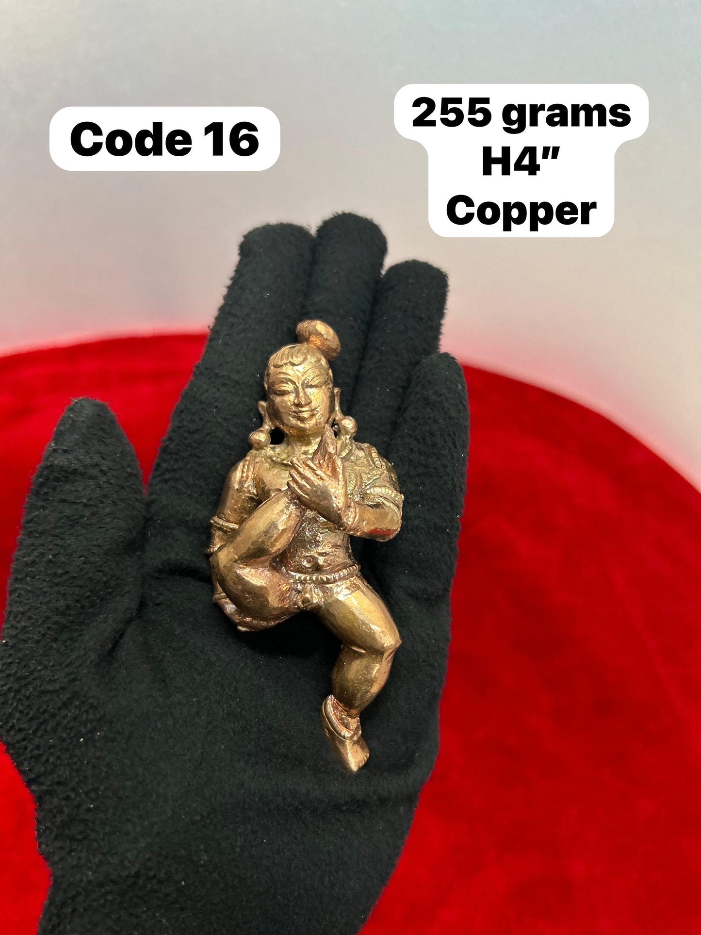 Prasiddh copper idols presents copper idol of sleeping krishna