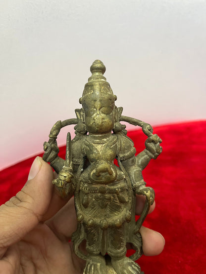 vintage bronze cast Veerabhadra idol