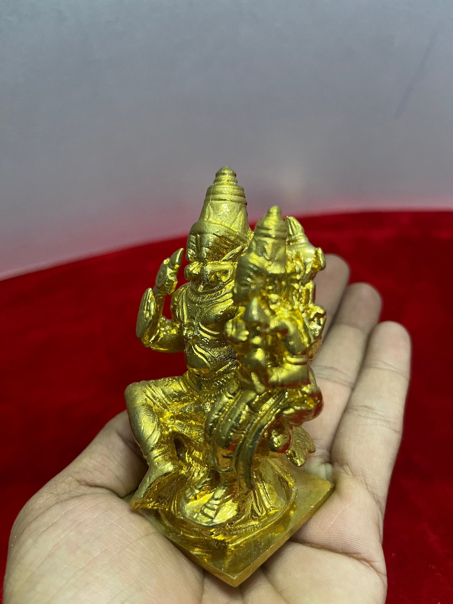 Prasiddh Copper Idols presents panchaloha idol of Lakshmi Narasimha swamy