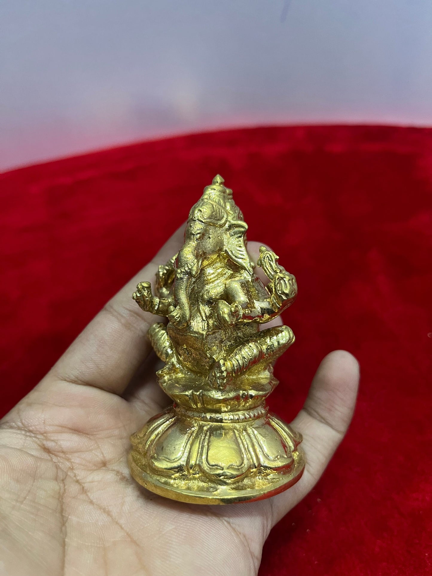 Prasiddh Copper Idols presents panchaloha idol of Dwimukha ganapathi 2 face ganesha , one of the 32 forms of Ganesha vidya