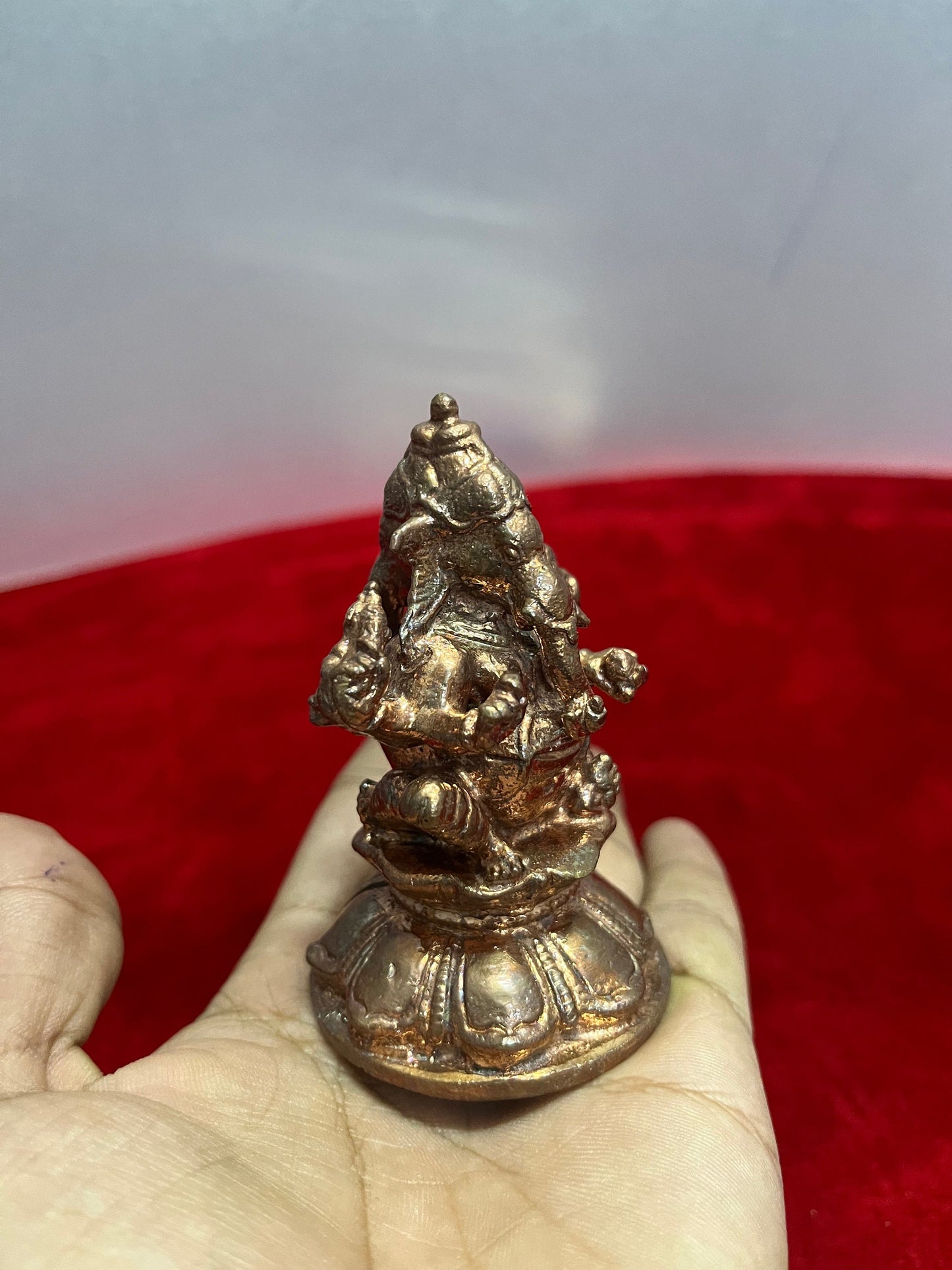 Prasiddh Copper Idols presents copper idol of Dwimukha ganapathi 2 face ganesha , one of the 32 forms of Ganesha vidya