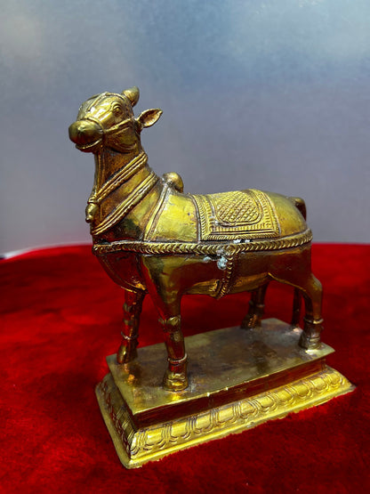 Prasiddh copper idols presents copper idol of nandhi vahana