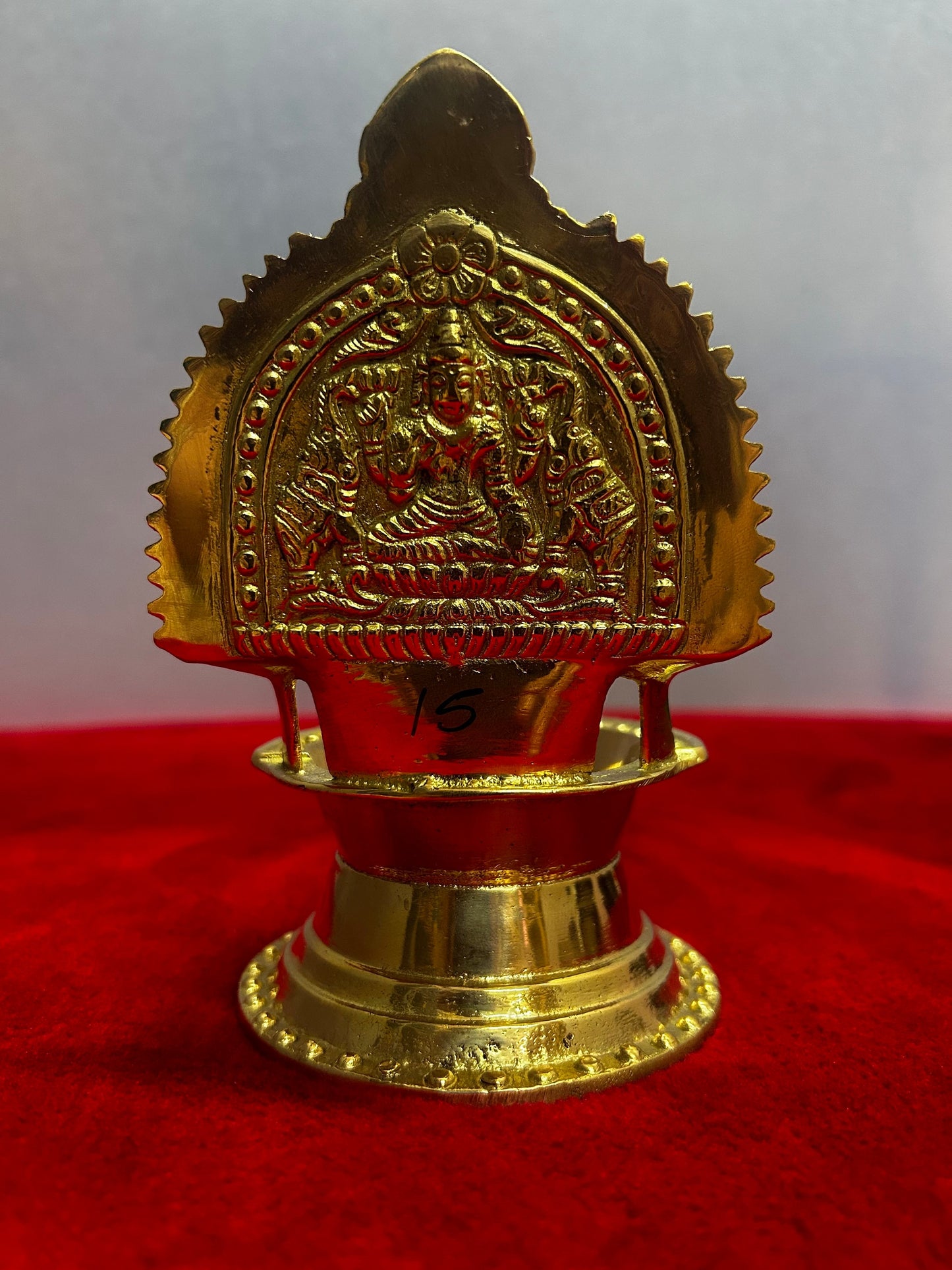 Panchaloha casted Gajalakshmi deepa/ Gajalakshmi lamp