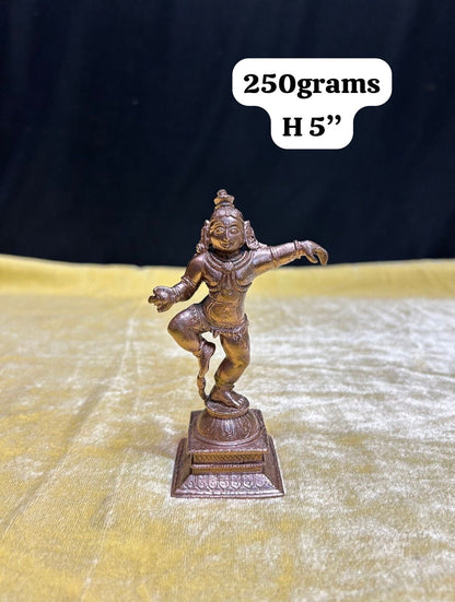 Prasiddh copper idols presents copper idol of narthana krishna