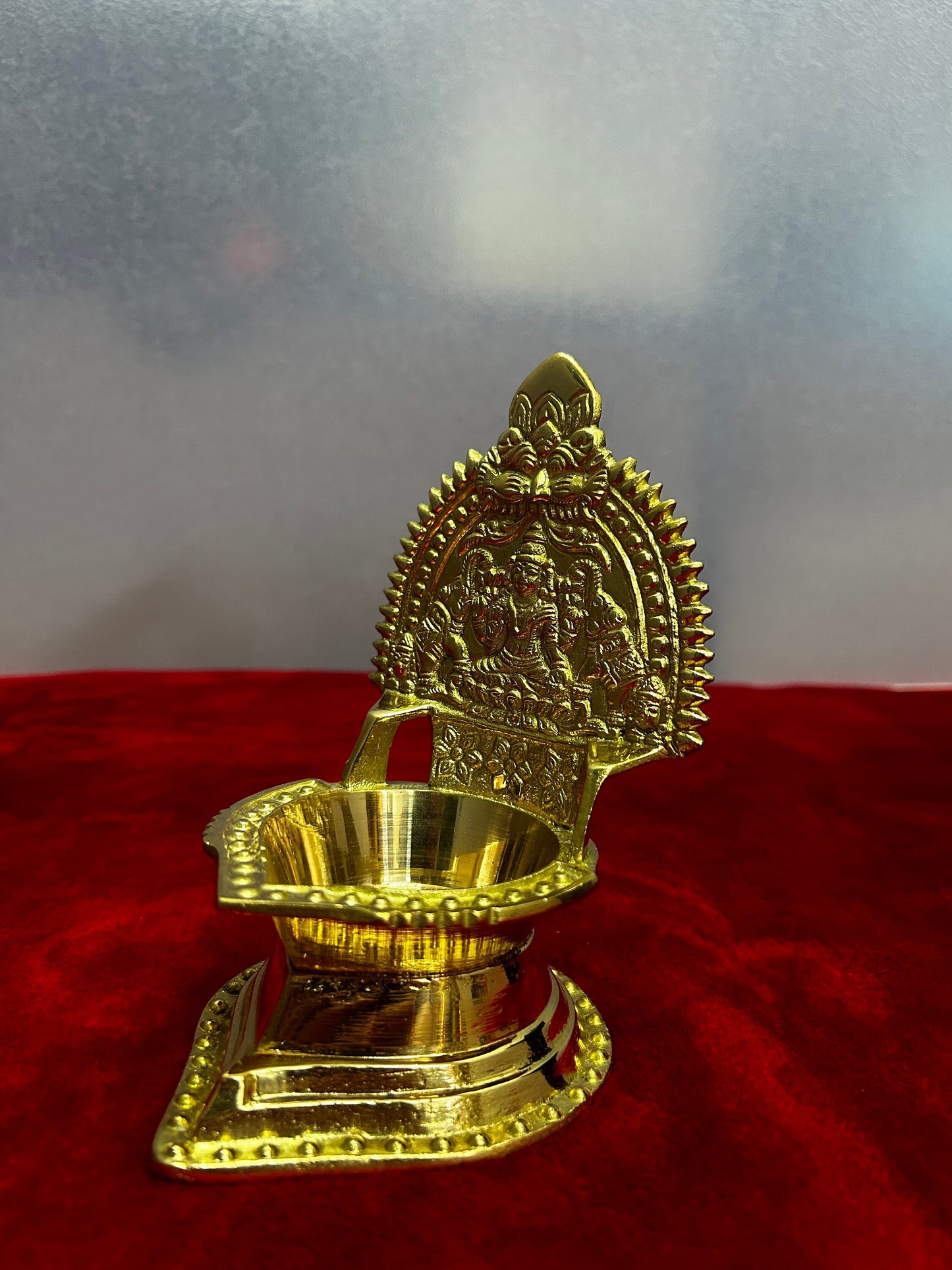 Panchaloha casted Kamakshi lamp