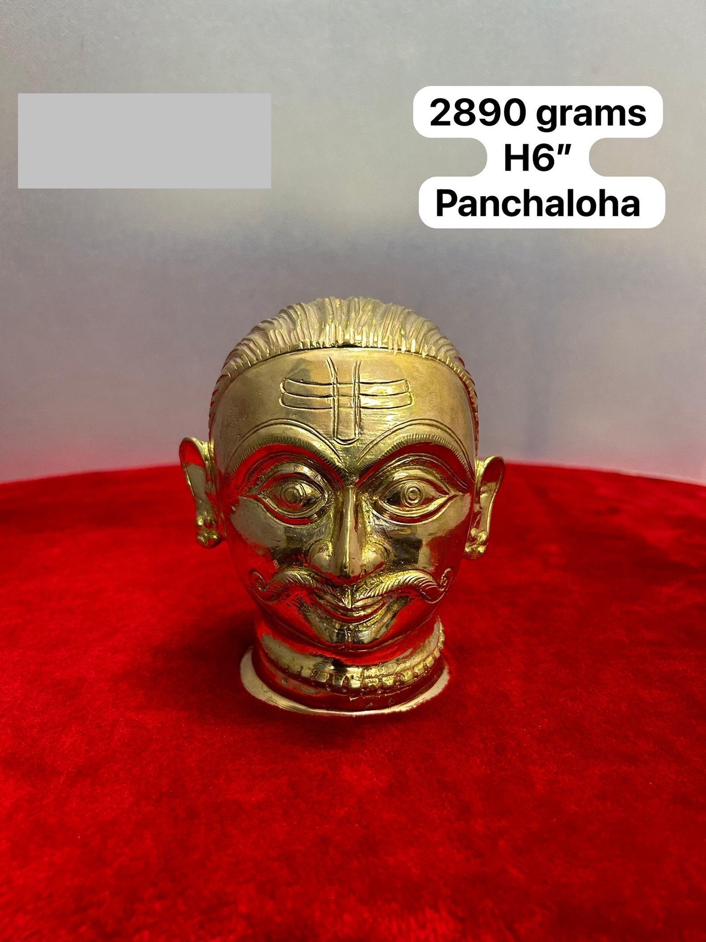 Prasiddh Copper Idols presents panchaloha idol of Mukha Lingam for shivalinga