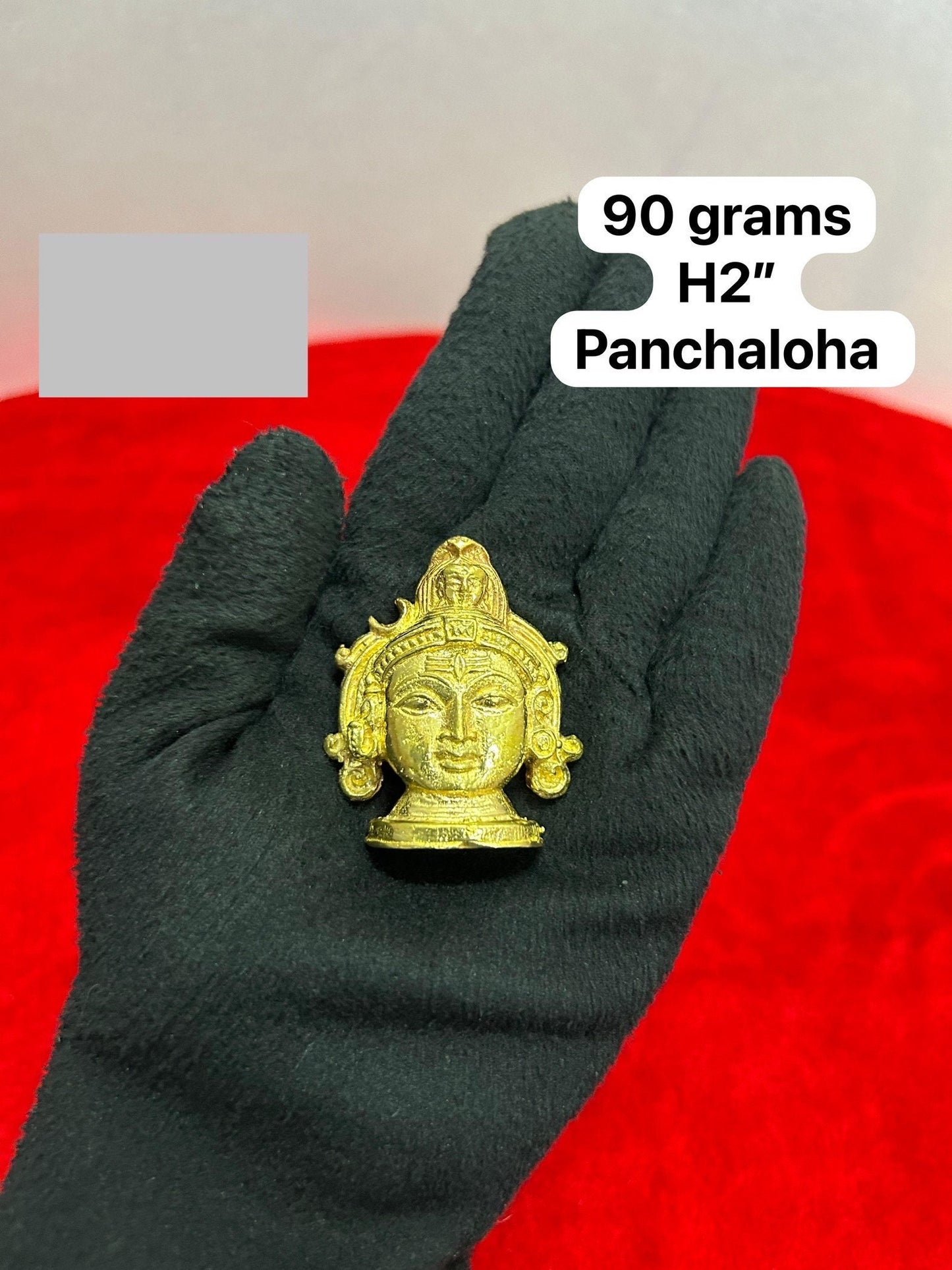 Prasiddh Copper Idols presents panchaloha idol of Shiva Mukha for alankaram for linga