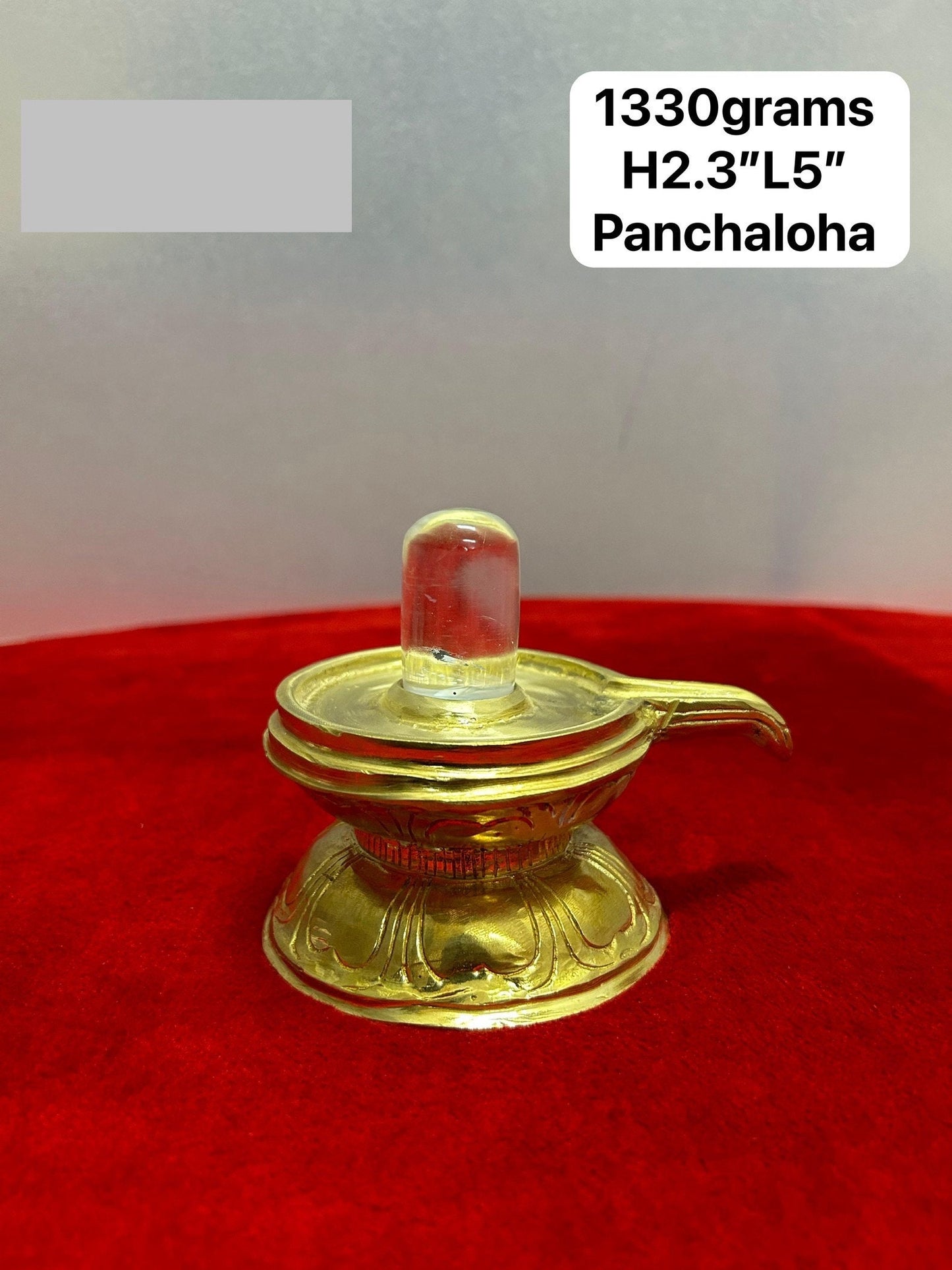 Prasiddh Copper Idols presents solid panchaloha idol of Shiva linga peeta / avudiyar/yoni peeta