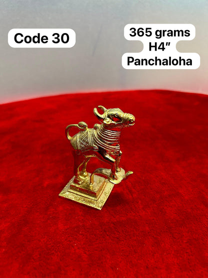 Prasiddh Copper Idols presents panchaloha idol of Vrushabha , the sacred bull of shiva