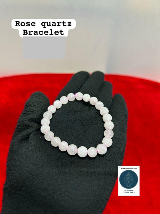 Prasiddh Crystal and Yantra - Angel 69 - presents Rose quartz Bracelet