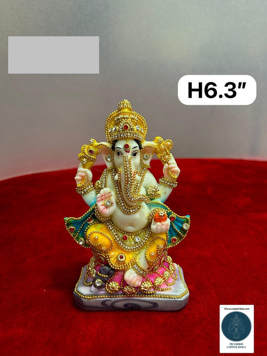 marble powder made Ganesha for decor /worship