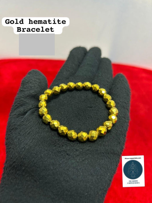 Prasiddh Crystal and Yantra - Angel 69 - presents Golden Hematite Bracelet