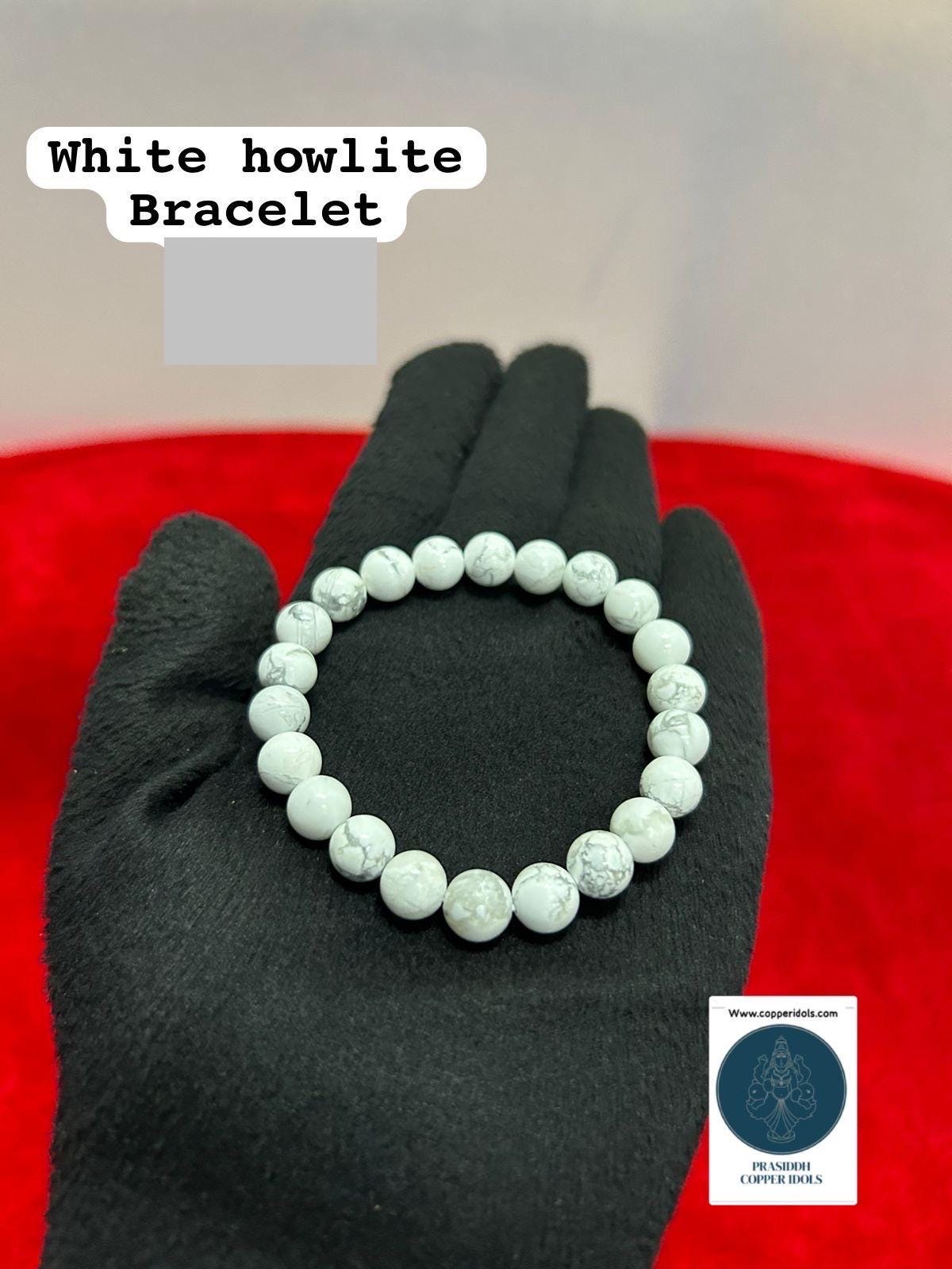 Prasiddh Crystal and Yantra - Angel 69 - presents White Howlite Bracelet