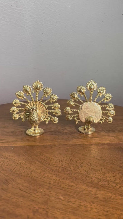 Miniature Peacock- Prasiddh idols presents Panchaloha idol