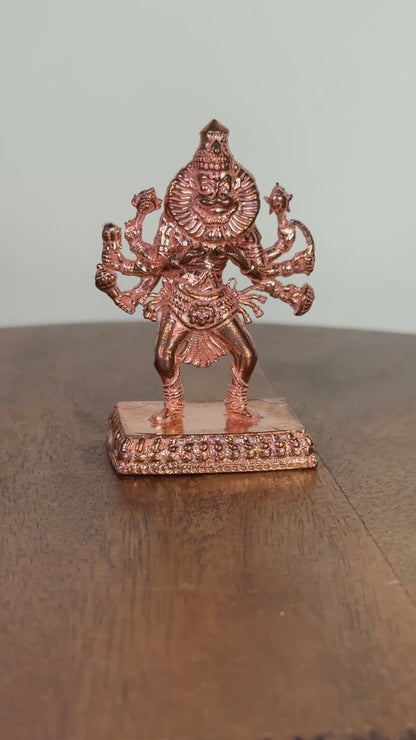 Ugra Narasimha Swamy idol made of pure copper