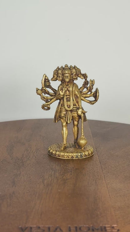 Panchamukhi Hanuman - Museum replicated Panchaloha idol