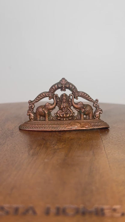 2D Cad model Gajalakshmi devi - museum Replicated copper idol