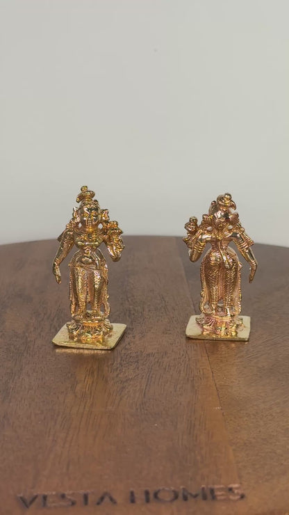 Andal / Godha Devi idol made of panchaloha