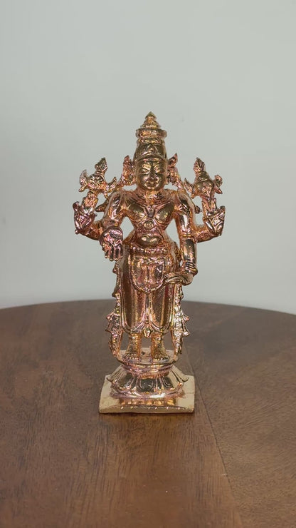 Lord Srinivas idol made of copper