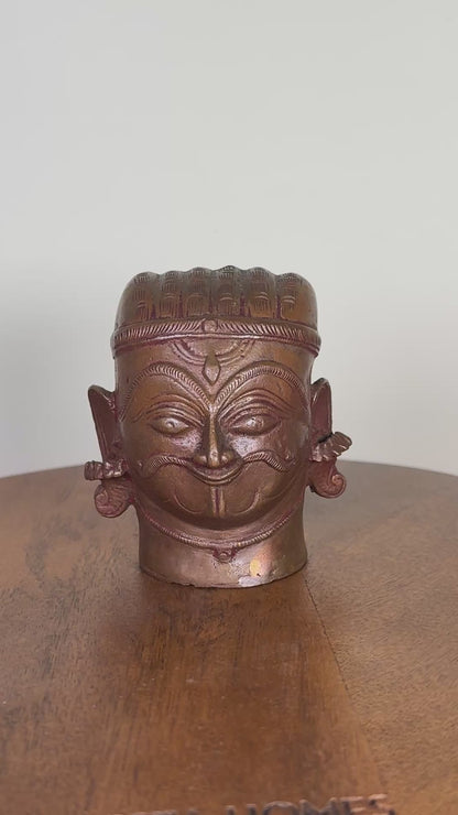 Mukhalinga - Museum replicated copper idol