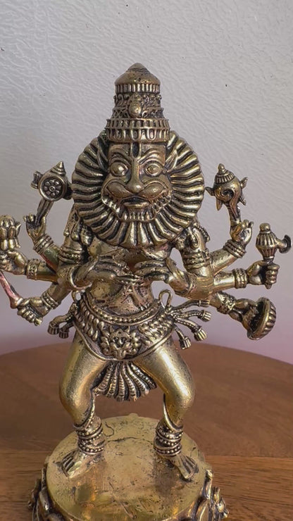 Ugra Narasimha Swamy - Prasiddh idols present Panchaloha idol