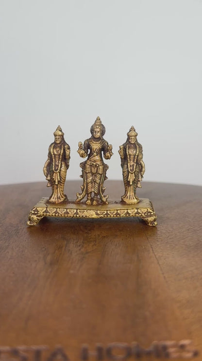Suryanaraya with wives - museum Replicated panchaloha idol