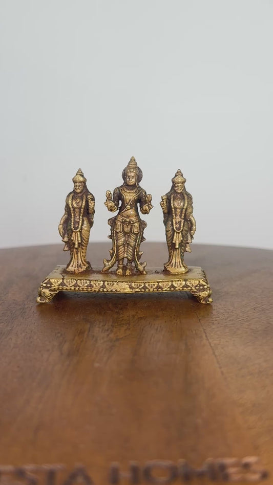 Suryanaraya with wives - museum Replicated panchaloha idol