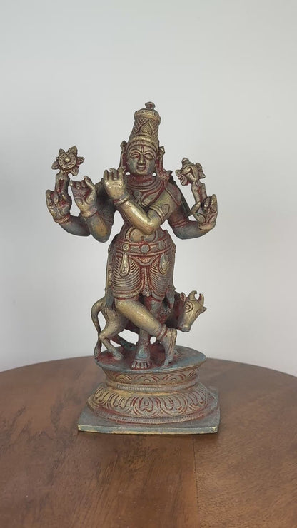 Chaturbuja venugopala Krishna - museum replicated panchaloha idol