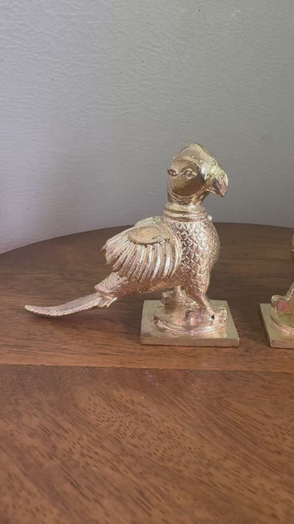 Parrots/Shuka Birds - Prasiddh idols presents copper idol