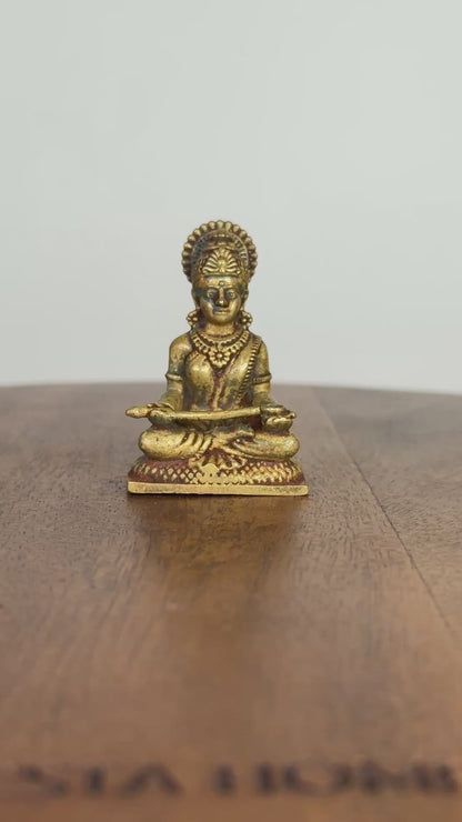 Annapoorna/ Annapoorneshwari idol - Museum replicated Panchaloha idol