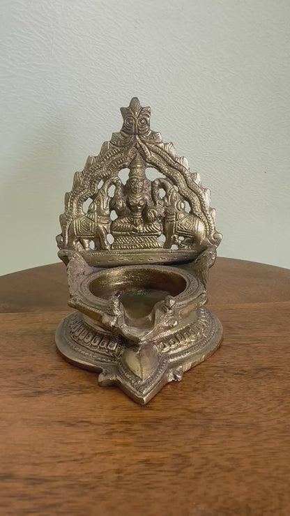 Gajalakshmi Deepa - Prasiddh idols presents Panchaloha Handcrafted Deepa