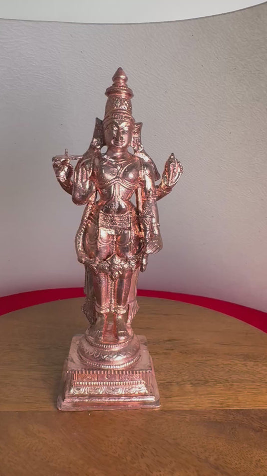 Narayana Swamy - Prasiddh idols present copper idol