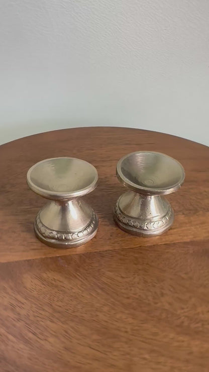 Traditional Bowl Arathi lamp/ Deepam/Lamp/Pair Lamp - Prasiddh Idols Presents Panchaloha handcrafted bowl lamp/ miniature lamp - ghee aarti