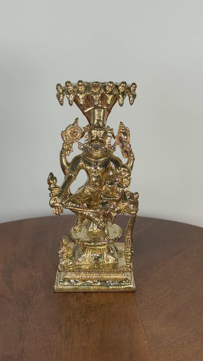 Yoga Lakshmi Narasimha Swamy idol made of panchaloha