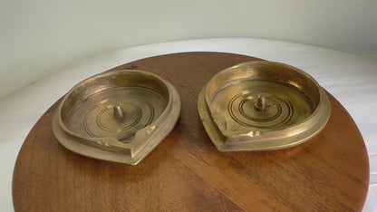 Tatte / Battalu Deepa/Deepam/Lamp - Prasiddh Idols Presents Panchaloha handcrafted plate lamp (set of 2 pcs)