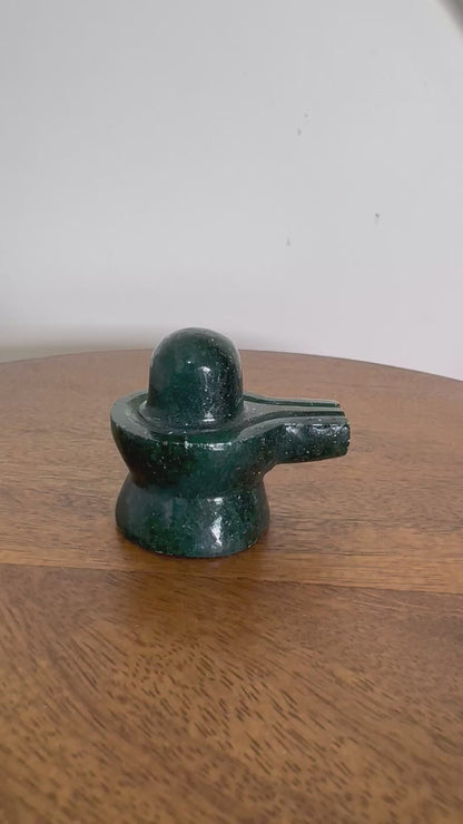 Green Aventurine Shivalinga- Prasiddh idols presents green aventurine idol